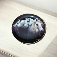 1993 Danbury Mint, Magnificent Trio, Noble & Free, Horse Decorative Plate, 8.25”