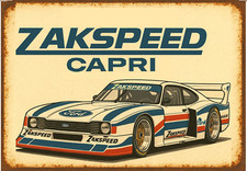 Metal Sign Ford Capri Zakspeed