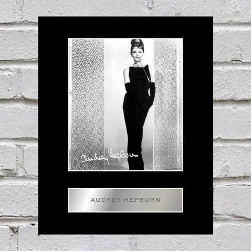 Audrey hepburn signed mounted - audrey,