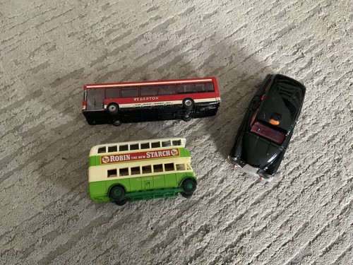 Diecast buses black - cab, bundle