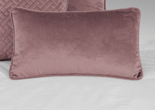 Luxury French Velvet Blush Cushion Covers Oblong Design 20" x 12" Beresford 