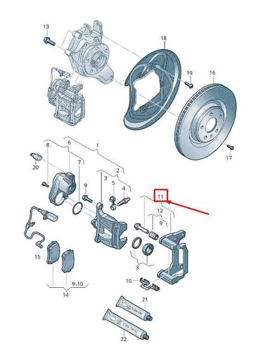 Audi rear left disc - tt,