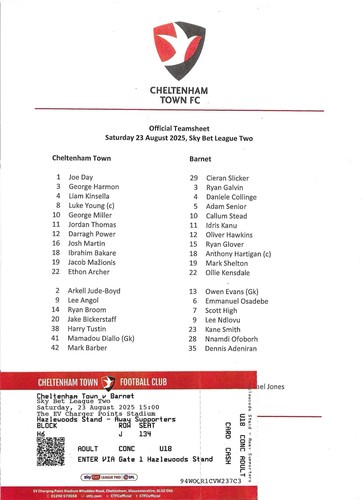 2025 cheltenham town v - town,