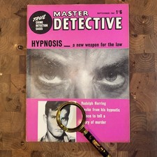 RARE! Vintage Master Detective Magazine : True Crime : Pulp Fiction: 1963