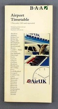 BAA AIRPORT TIMETABLE NOVEMBER