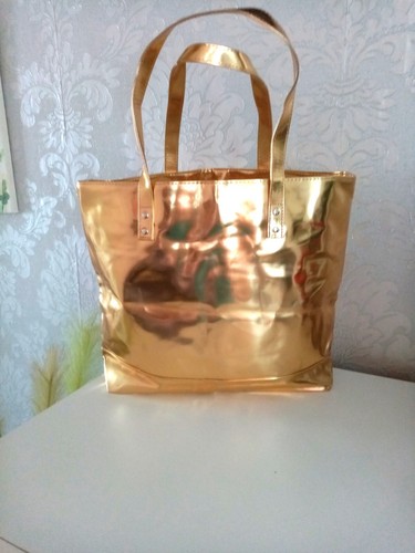 Prai glossy gold - tote, with