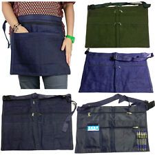  6 Pocket Denim Market Trader Money Belt Bag Apron Pouch Adjustable Waist Strap
