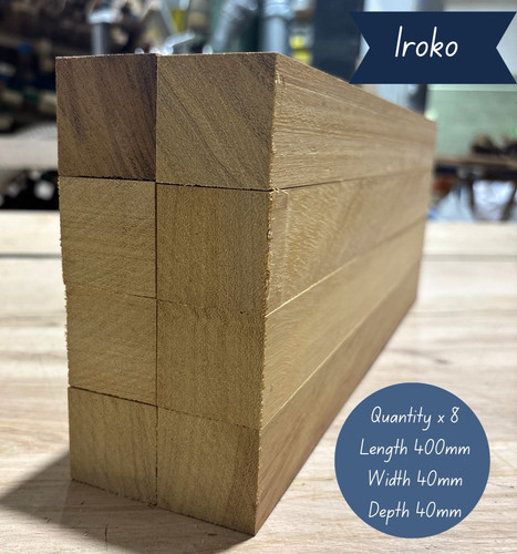 Planed iroko hardwood offcuts - hardwood,