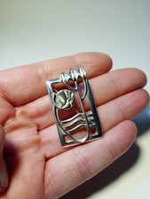 Carrick CJL Sterling Silver Rennie Mackintosh Style Brooch Fully Hallmarked