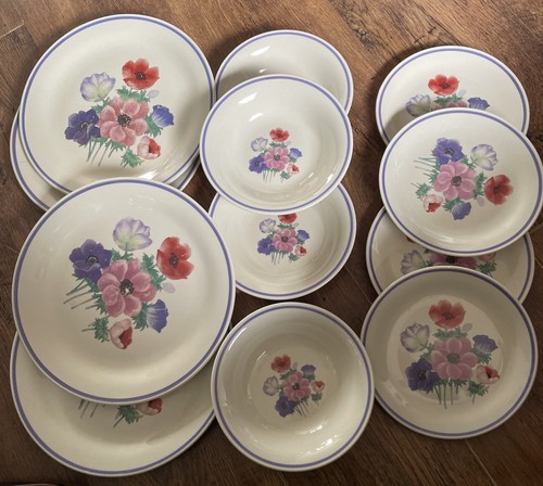 Vintage 1980s stoneware dinner - vintage,