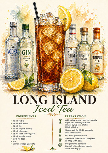 Long island iced tea - iced, wall