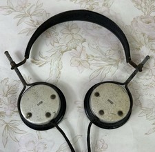 Vintage Radio Headphones, Headset 2000 ohms, Bakelite, Military, Crystal Radio