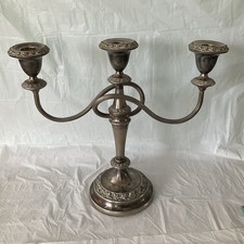 Silver plated arm candelabra - silver, 3