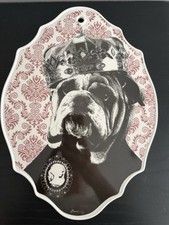 Baci Milano I Love Dog Melamine Chopping Board Bulldog Dog NEW
