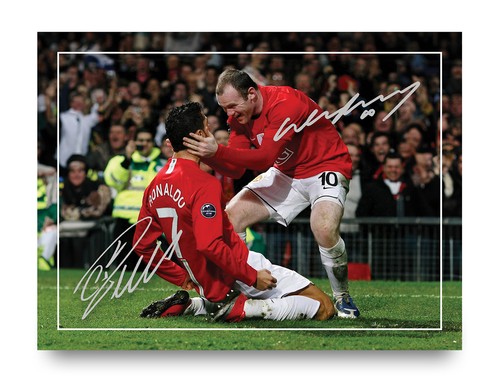 Ronaldo rooney signed man - &,