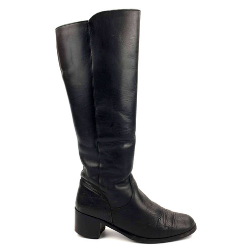 Clarks knee boots - knee, black
