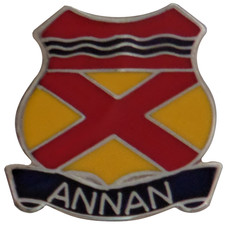 Annan Town Small Pin Badge Scotland