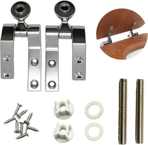 Universal toilet seat - toilet, hinges