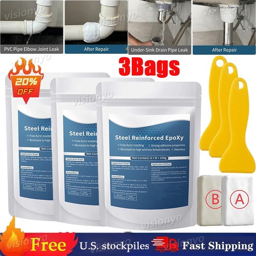 Steel reinforced epoxy - reinforced,