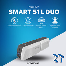 IDP Smart 51L Dual-Sided Plastic Card Printer & Laminator
