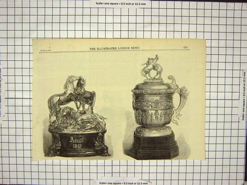 Original old antique print - original,