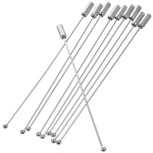 Pcs silver hat pin blank - pcs,
