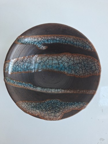 Studio pottery bowl - pottery, stamped