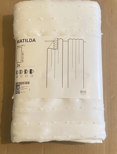 Ikea pair long sheer white - long,