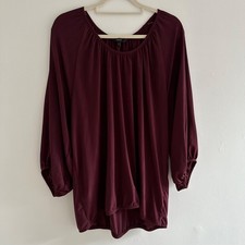 Next Womens Burgundy Top Size