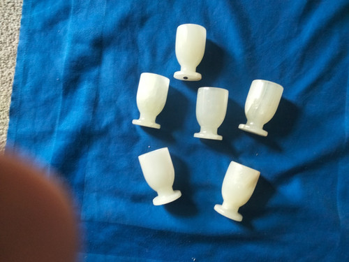 Six marble onyx - onyx, stone