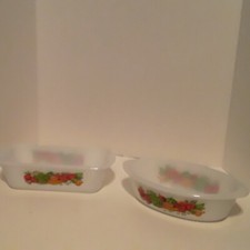 Vtg Glasbake J235 1 Qt. & J522