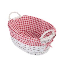 Wickerfield Wicker Basket with Liner and Handles Home Storage Gift Hamper