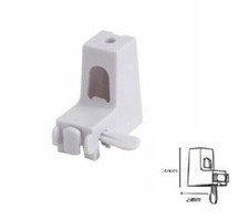 STREAMLINE CURTAIN TRACK WHITE