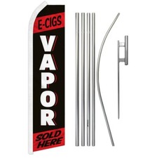 "VAPOR" Advertising Super Flag