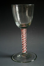 18TH CENTURY GLASS WITH COLOUR