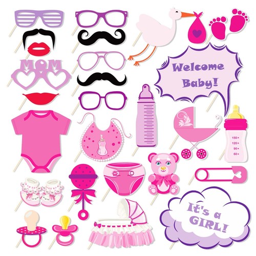 Baby shower photo booth - shower, prop