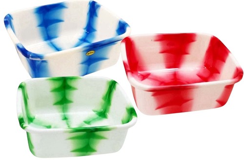 Plastic rectangular bowl - plastic, tub