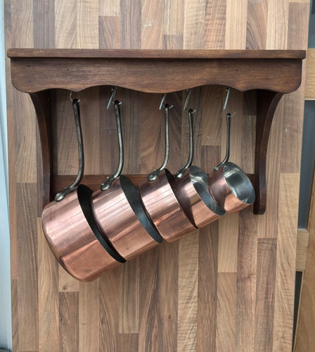 Vintage french copper pans - vintage,