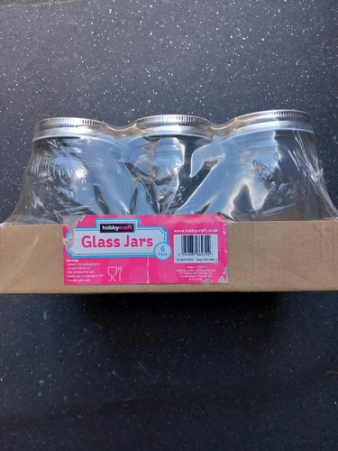 Brand new glass storage jars - new,