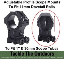 Infinity Hunter Profile Height Adjustable 11mm Dovetail Rail Rifle Scope Mounts