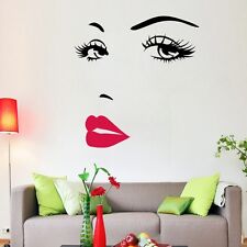 Sexy Marilyn Monroe Red Mouth Wall Decal Wallpaper Wall Decor 70x57cm
