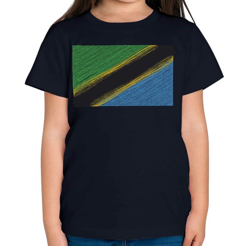 Tanzania scribble flag - flag, kids