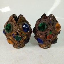ANTIQUE VINTAGE JEWELLED GLASS
