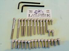 BSA BANTAM  D10 D14 STAINLESS STEEL ENGINE ALLEN BOLT SCREW SET BSF  'NEW'