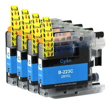 4 Cyan Printer Ink Cartridges