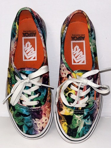 Vans aspca rainbow kitty cat - x,