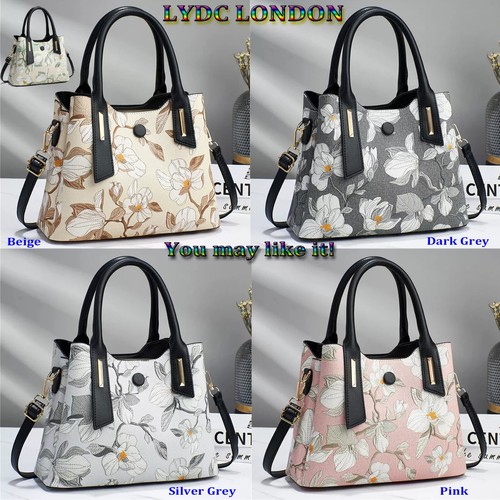 Ladies large size tote flower - large,