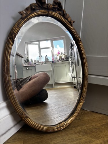 Vintage oval gilt wall - vintage,