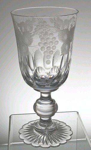 Georgian style engraved goblet - engraved,