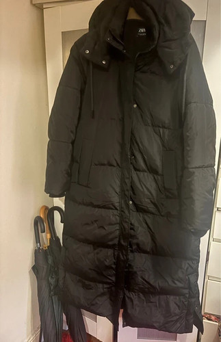 Zara long puffer coat